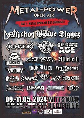 Schonmal vormerken Metal Power Open Air in Wittstock im Mai 2024. Wir sind dabei.